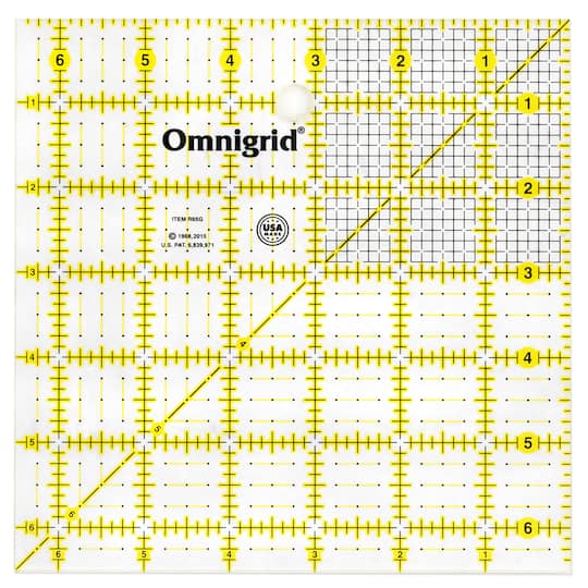 Omnigrid® 6.5" x 6.5" Square Quilting & Sewing Ruler